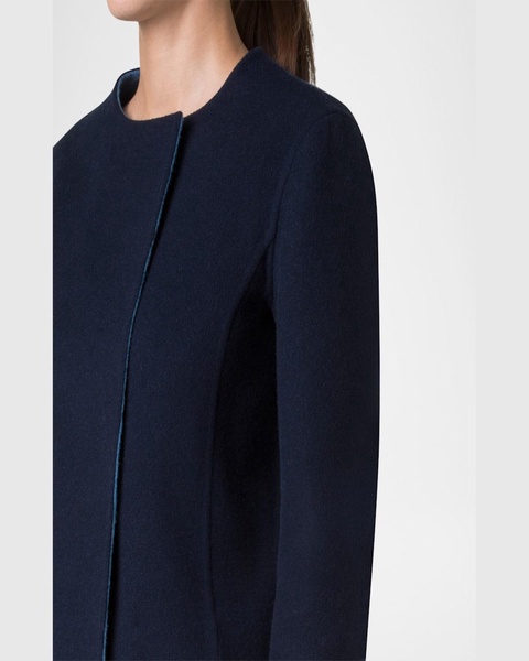Reversible Double-Breasted Wool Coat