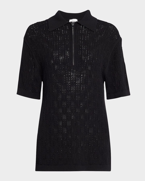 Reed Pointelle Knit Top