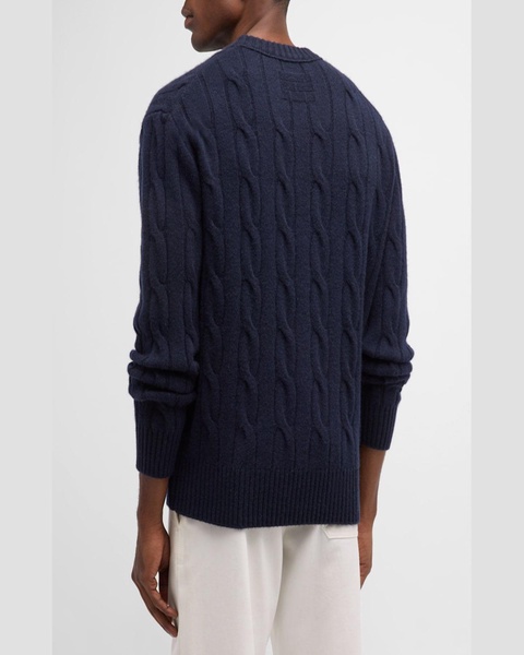 Men's Cashmere Cable-Knit Sweater