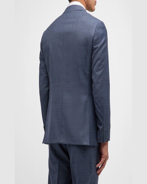 Men's 130s Wool Tonal Check Suit