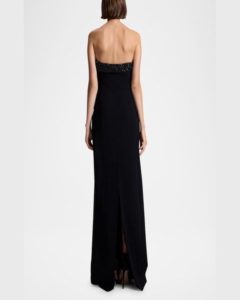 Elizabeth Embellished Strapless Gown