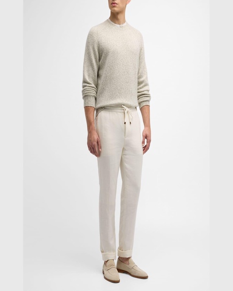 Men's Mouline Cashmere Crewneck Sweater