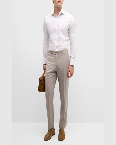 Men's Solid 150s Wool Twill Pants