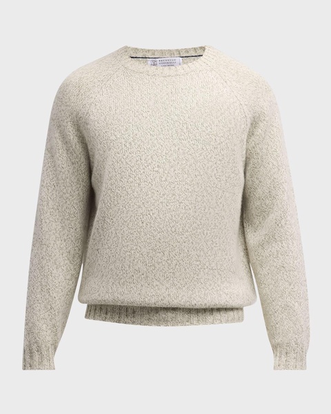Men's Mouline Cashmere Crewneck Sweater