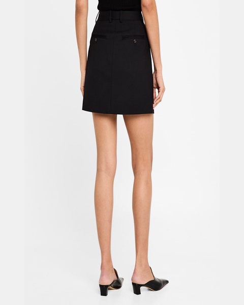 A-Line Seasonless Wool Mini Skirt