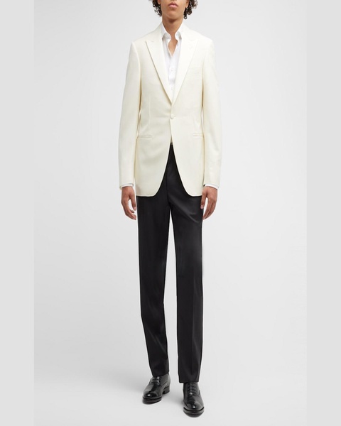 Men's Solid Wool Dinner Jacket