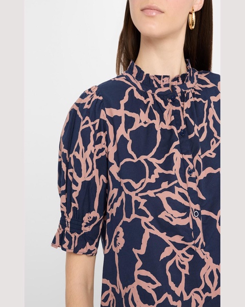Los Altos Floral-Print Organic Cotton Top