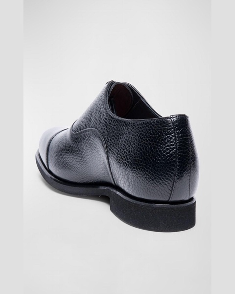 Men's Darian Grained Leather Oxfords