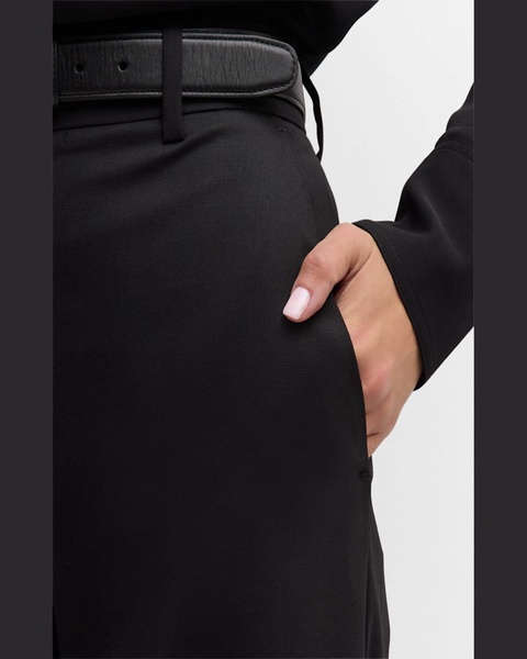 Cropped Wide-Leg Seasonless Wool Trousers