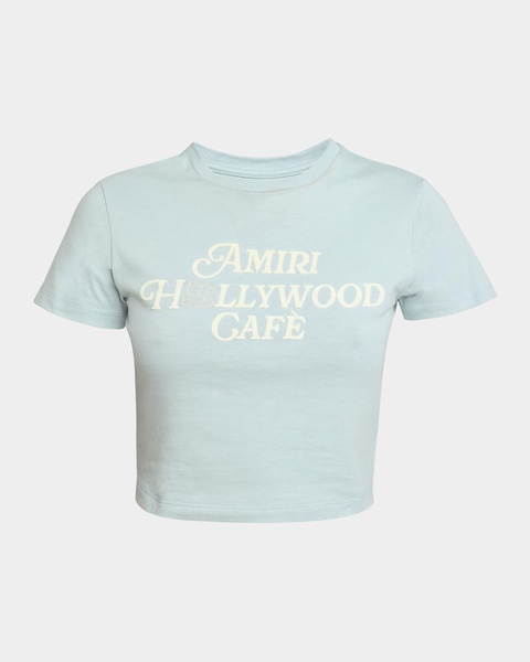 Amiri Hollywood Cafe Crop Baby T-Shirt