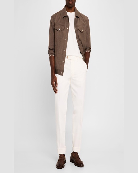 Men's Slim Flat-Front Pants
