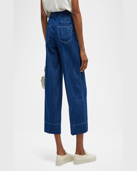 Chiara Dot Detail Denim Pants 