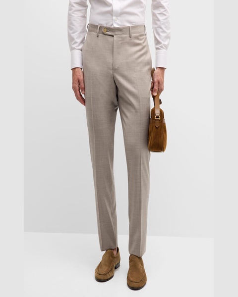 Men's Solid 150s Wool Twill Pants