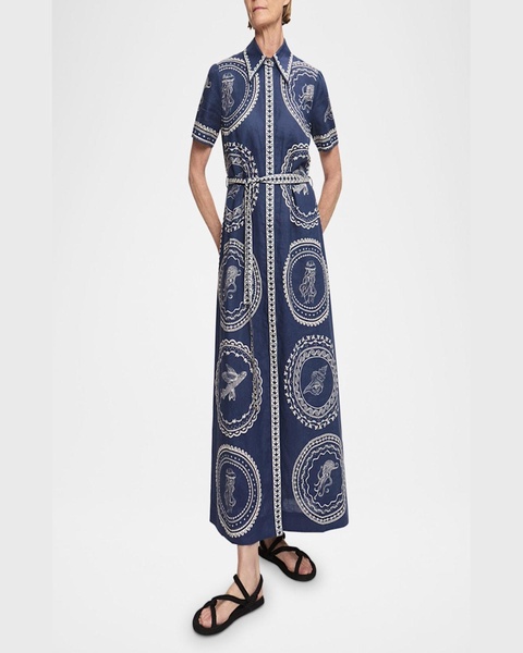 Oceane Linen Shirtdress