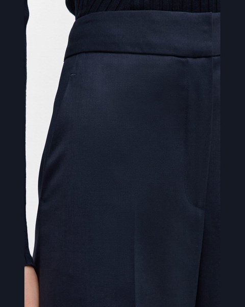 Straight-Leg Wool-Blend Trousers