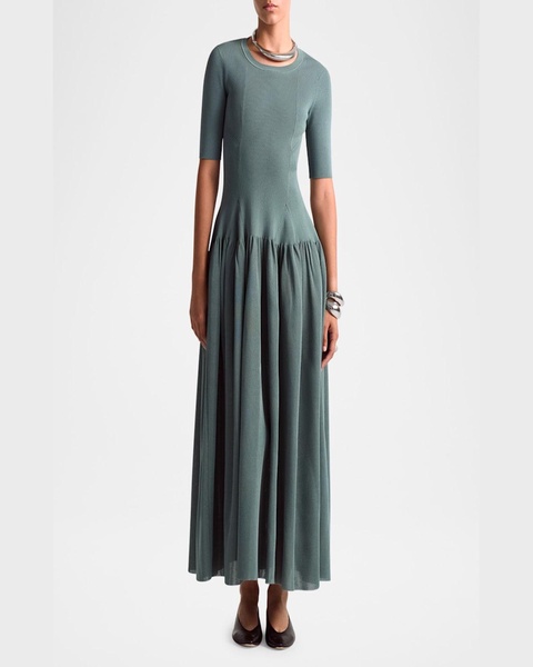 Maisie Drop-Waist Knit Maxi Dress