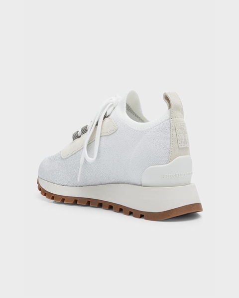 Knit Suede Trainer Sneakers