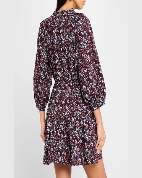 Trinidad Tiered Floral-Print Mini Dress