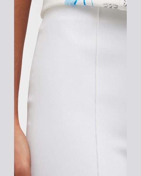 Neoprene Slit-Cuff Flare Pants