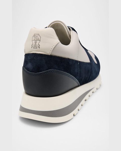 Men's Olimpo Leather and Suede Sneakers