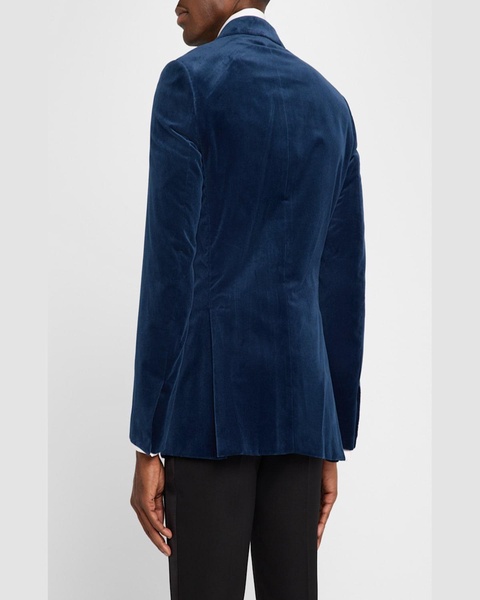 Men's Virgilio Velvet Peak-Lapel Sport Coat