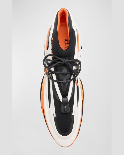 Men's Unicorn Neoprene and Leather Low-Top Sneakers