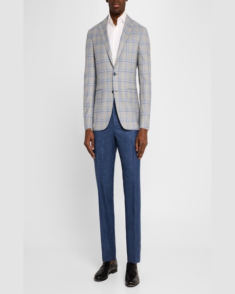 Men's Wool Plaid Sport Coat
