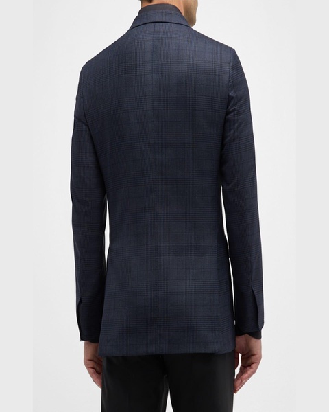Men's Large Plaid Wool Sport Coat