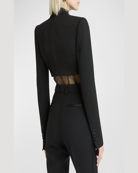Crop Tuxedo Jacket