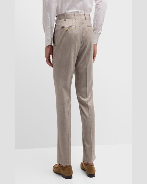 Men's Solid 150s Wool Twill Pants