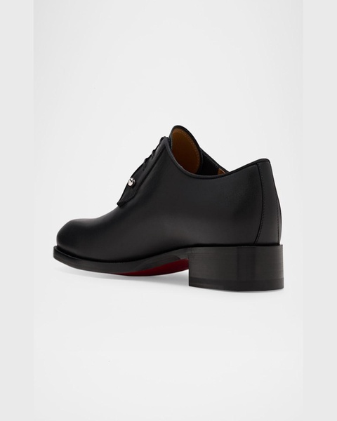 Men's Chambeliss Collar-Pin Leather Derby Shoes