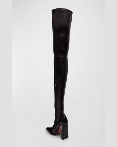 Marine Lambskin Over-The-Knee Boots