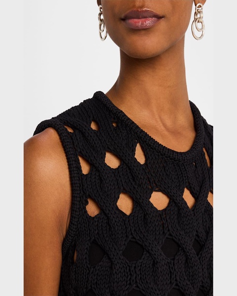 Fausti Sleeveless Fringe Top