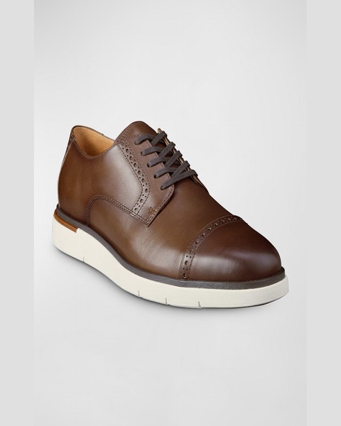 Men's Caleb Leather Cap-Toe Sneakers