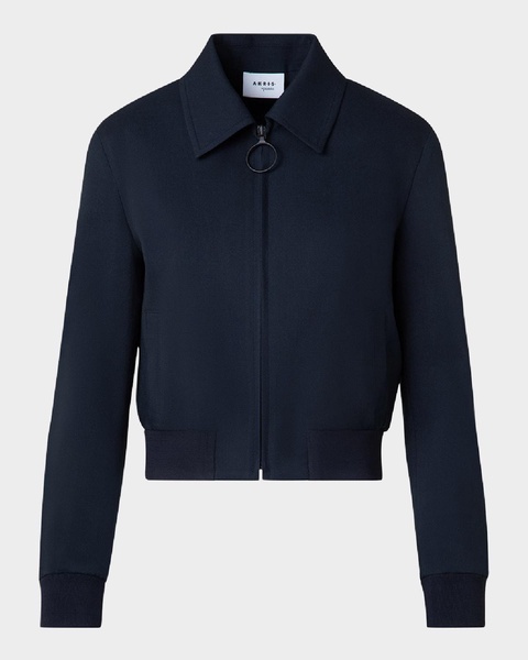 Cool Wool Collared Bomber Jacket
