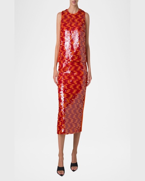 Sequined Dot Tank Top