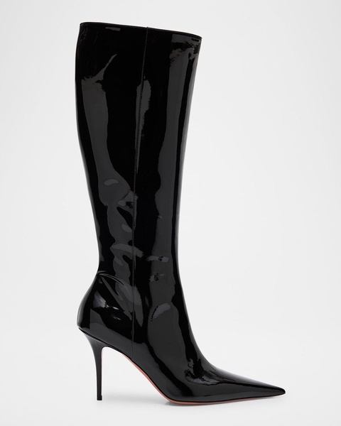 Barbara Patent Leather Stiletto Boots