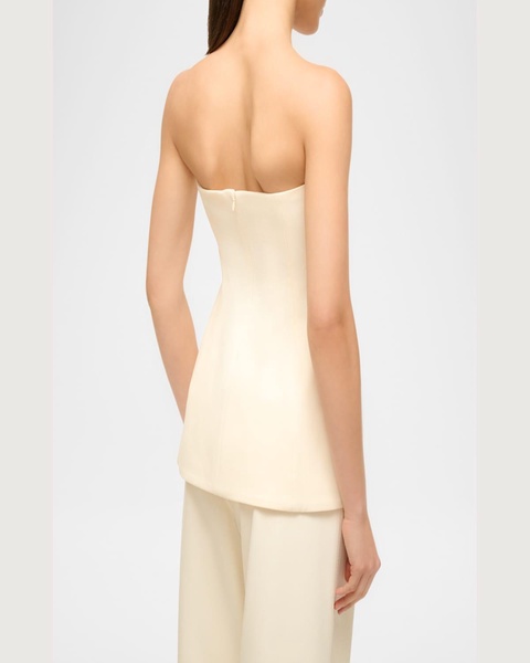 Silvia Strapless Peplum Top
