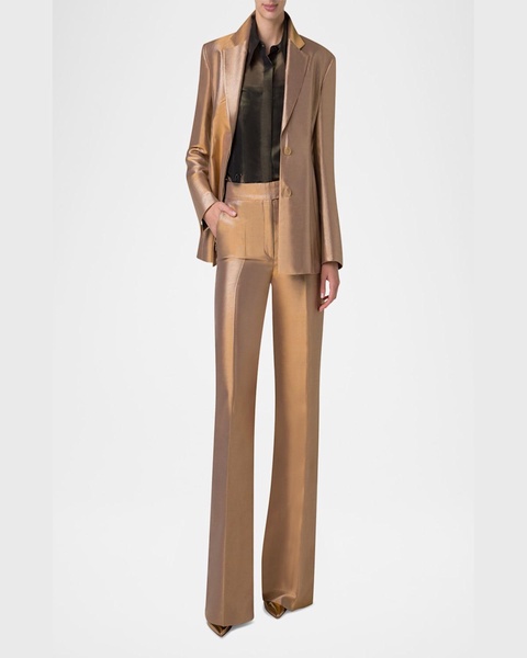 Walker Metallic Single-Breasted Jacket