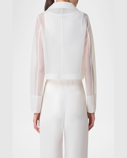 Alice Double Layer Techno Grid Trench Jacket