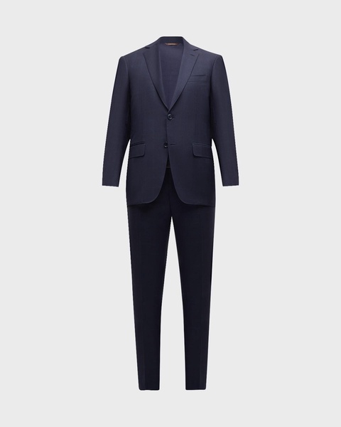 Men's Tonal Plaid Wool Suit
