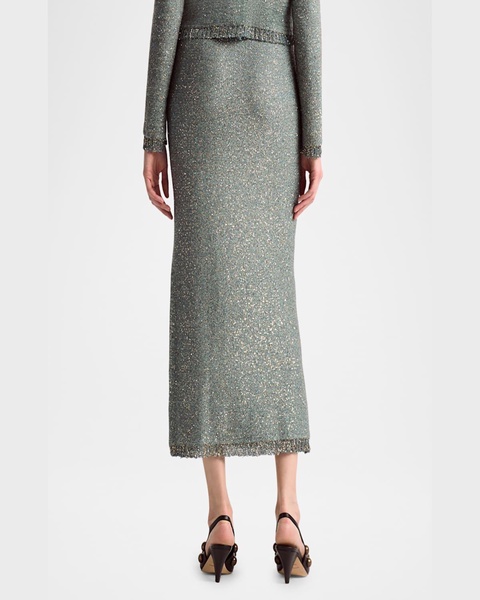Georgie Paillette Knit Midi Skirt