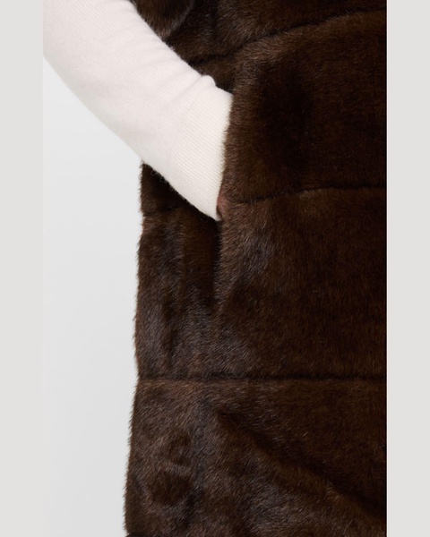 The Gloria Faux Fur Short Sleeve Vest