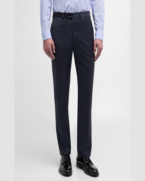 Men's Tigulli Solid Wool Trousers