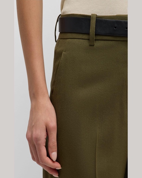 Soho High-Rise Twill Trousers