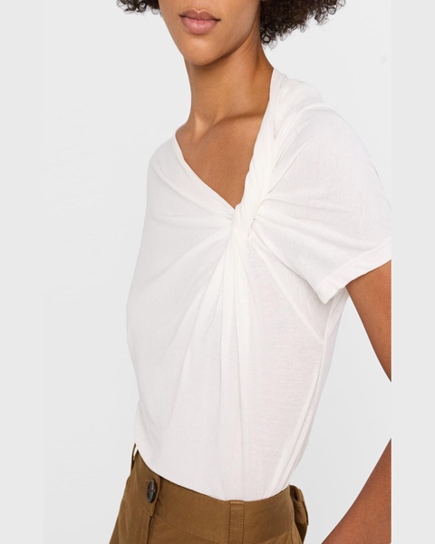 Liz Short-Sleeve Twist Top