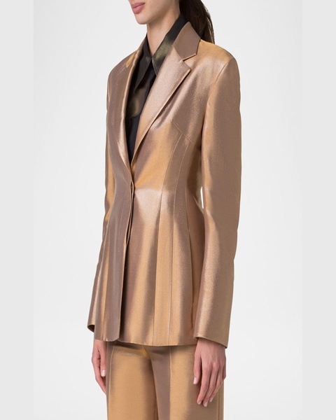Walker Metallic Single-Breasted Jacket