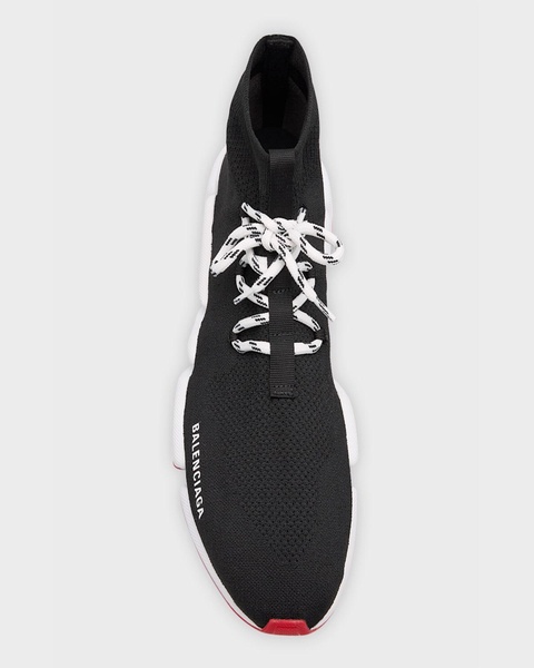 Speed Knit Lace-Up Trainer Sneakers