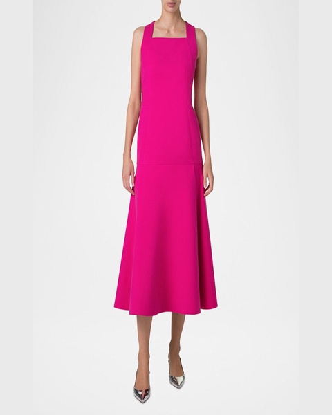 Sleeveless Drop-Waist Midi Dress