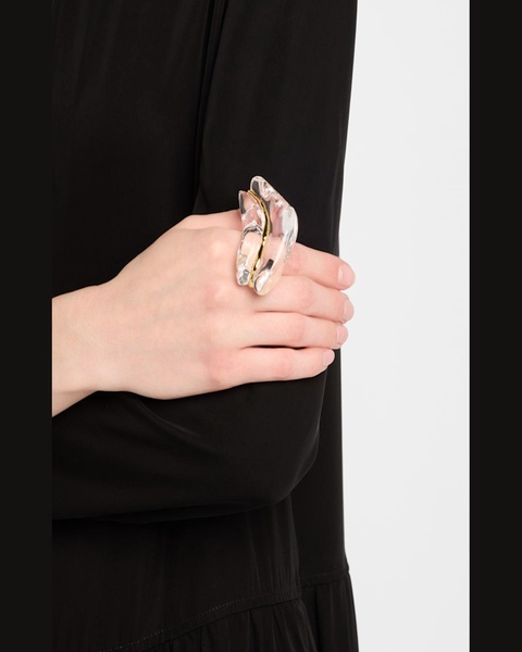Liquid Lucite Wave Statement Ring